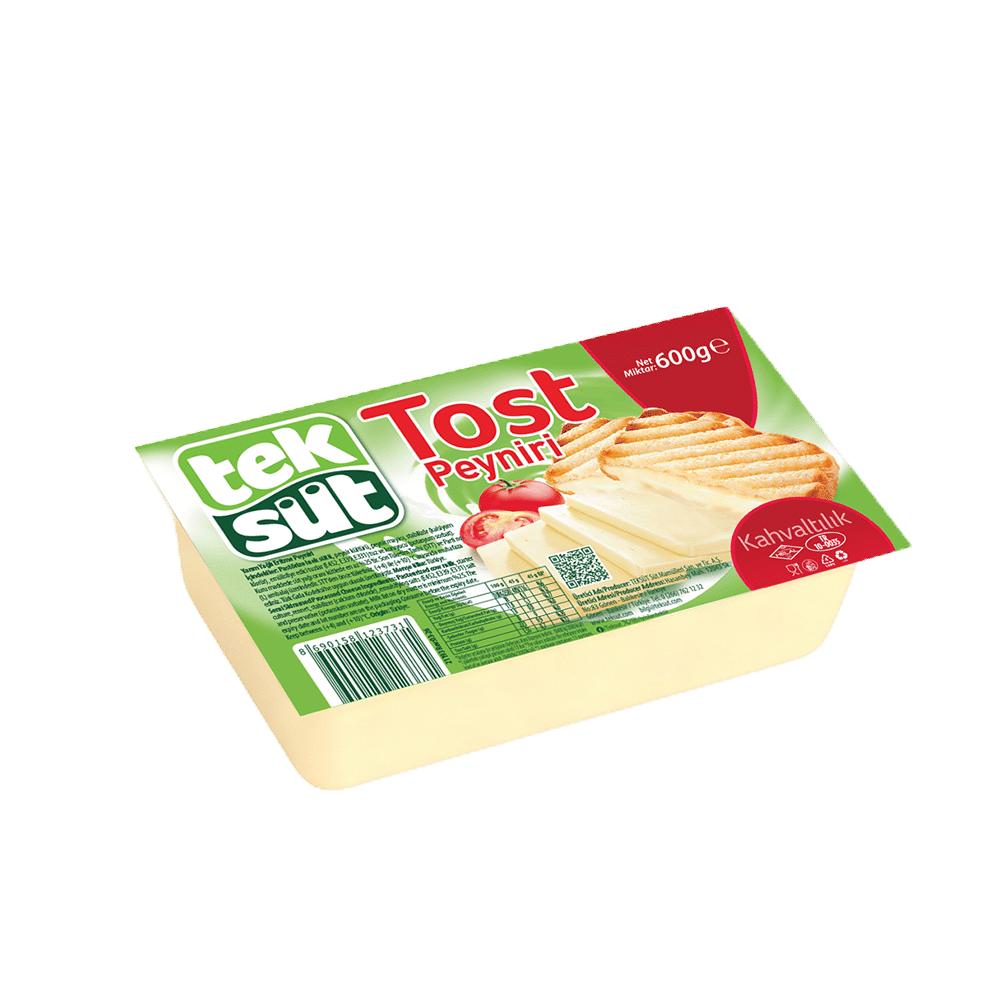 Teksüt Yarım Yağlı Tost Peyniri 600 gr