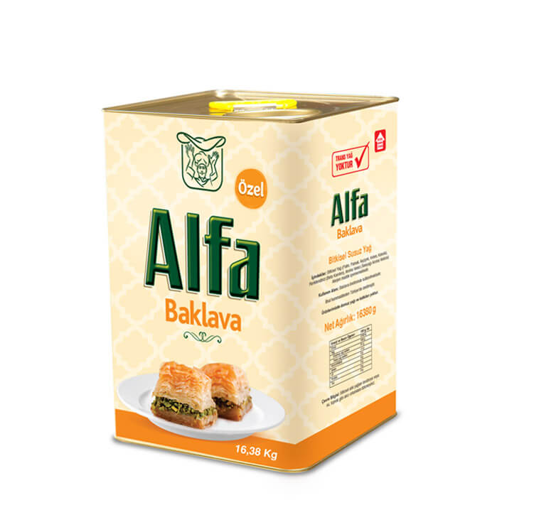 Alfa Baklava Özel Bitkisel Susuz Yağ 16 kg